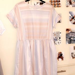 Stripe Babydoll Dress